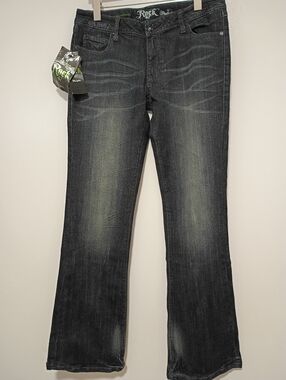 Rock 47 By Wrangler Womens Size 9/10x34 Ultra Low Rise